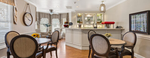 Intimate enough to entertain your closest family; you can even host your next get together in the bistro at Bickford of Bexley