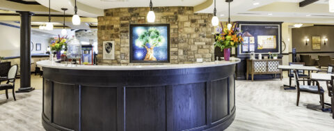 Intimate enough to entertain your closest family; you can even host your next get together in the bistro at Bickford of Canton