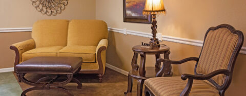 Enjoy a good snooze in the sitting area at Bickford of Cedar Falls