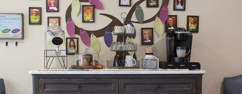 Mingle and converse with old and new friends alike in the bistro at Bickford of Clinton