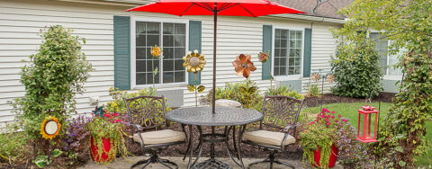 Enjoy bird watching, gardening and barbecuing in our courtyard at Bickford of Clinton