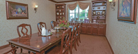 Celebrate special occasions in the private dining room at Bickford of Crown Point