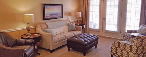 Enjoy a good snooze in the sitting area at Bickford of Crystal Lake