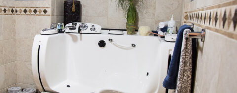 Hydrotherapy eases achy joints in our whirlpool at Bickford of Davenport