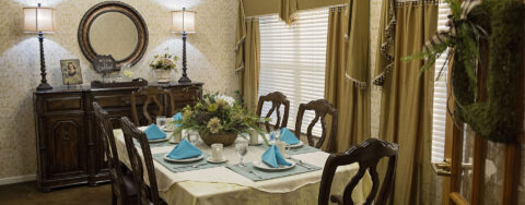 Have fun with themed and holiday meals in the private dining room at Bickford of Grand Island