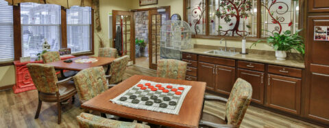 Unleash your creative side in the activity room at Bickford of Greenwood