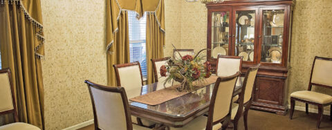 Celebrate special occasions in the private dining room at Bickford of Lincoln