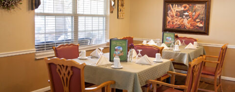 Mary B’s country kitchen helps establish routines, creates activities and triggers a sense of meal time at Bickford of Marion