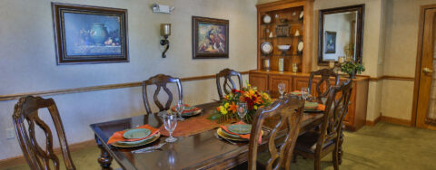 Celebrate special occasions in the private dining room at Bickford of Peoria