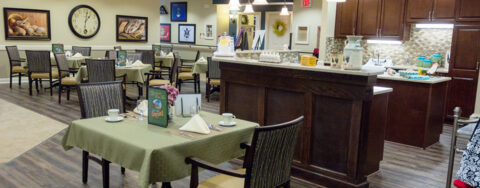 Mary B’s country kitchen evokes a sense of home and reconnects residents to past life skills at Bickford of Suffolk