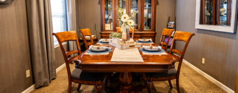 Food is best when shared with family and friends in the private dining room at Bickford of Urbandale