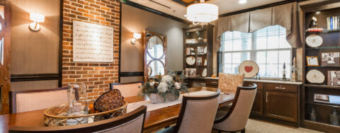 Celebrate special occasions in the private dining room at Bickford of Virginia Beach