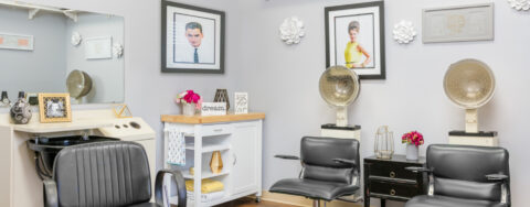 Receive personalized, at-home treatment from our stylist in the salon at Bickford of West Des Moines