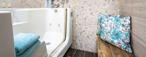 Hydrotherapy eases achy joints in our whirlpool at Bickford of West Lansing